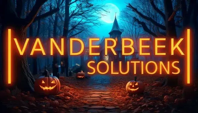 VANDERBEEK Solutions Halloween logo