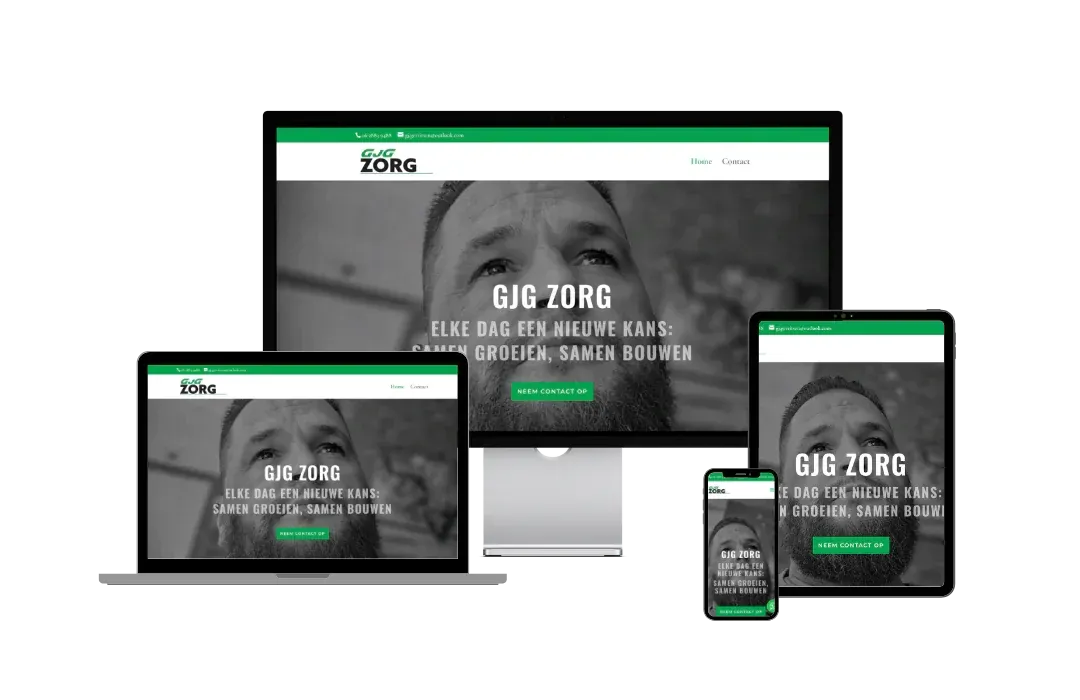 Website GjG Zorg - Wordpress Webdesign Altena