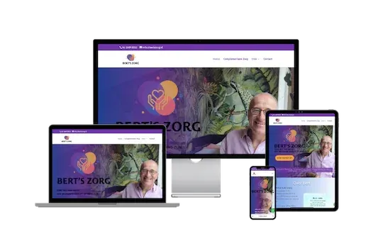 Een website bouwen voor Bert’s Zorg: Een samenwerking die raakt