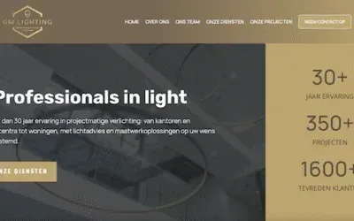 Webdesign en huisstijl in één: een frisse nieuwe look voor GM Lighting