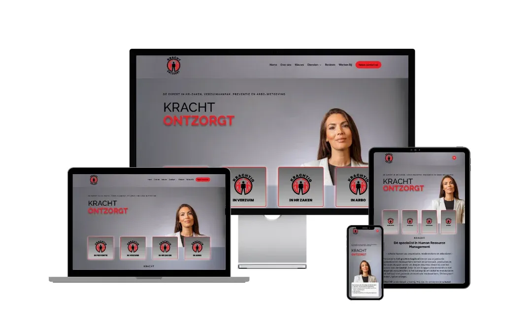 Nieuwe Website voor KRACHT: Krachtig in HR zaken